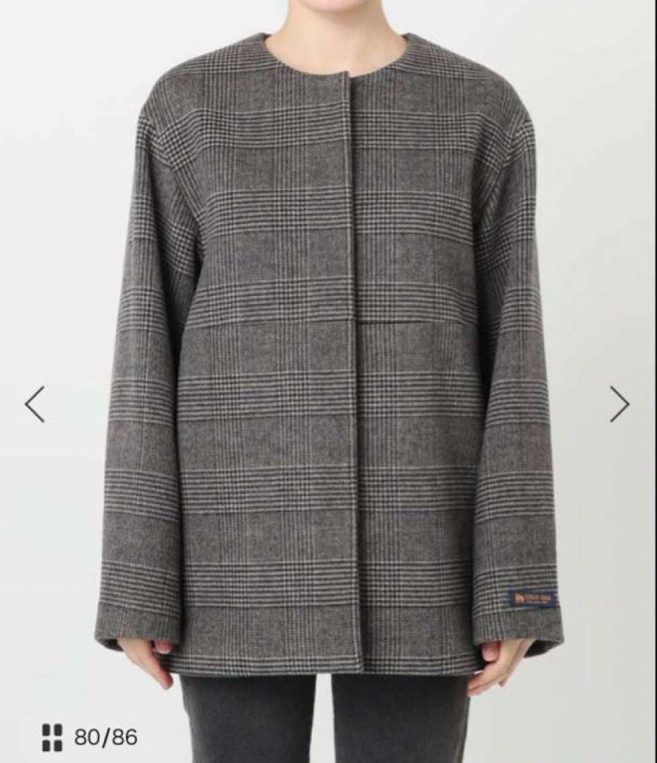 ⭐︎Miku様⭐︎ 新品スーパーファインビーバークルーネックコート