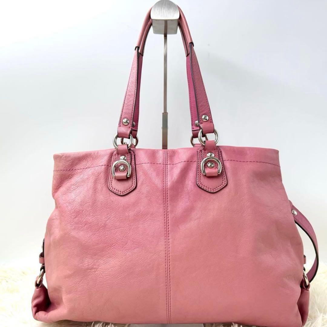 COACH ピンク ハンドバッグ ショルダーバッグ 平成 ギャル y2k ピンク