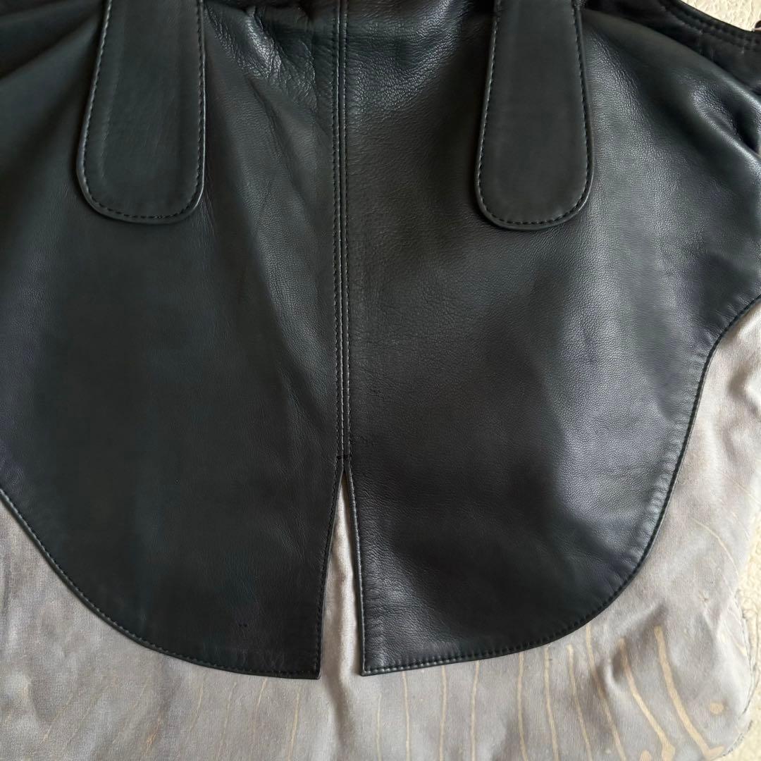 Mariana Mendez マリアナ・メンデス トートバッグ 黒革×布