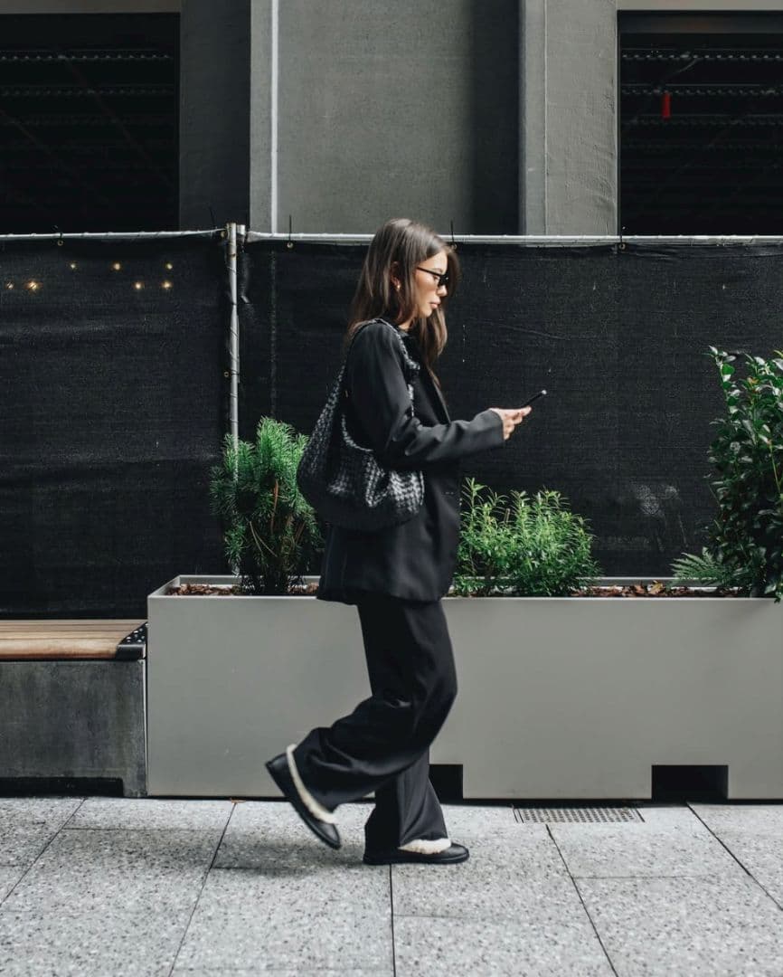 靴 UGG Zora Leather Ballet Flat 24.0cm