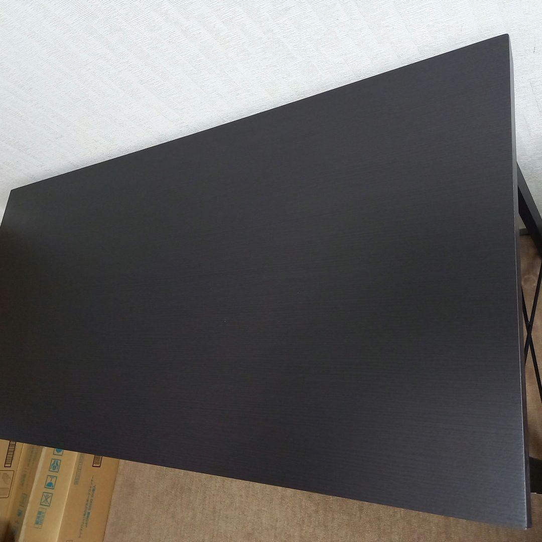 デスク パソコンデスク ニトリ サーヤ 幅120×縦60×高76 ダークブラウン