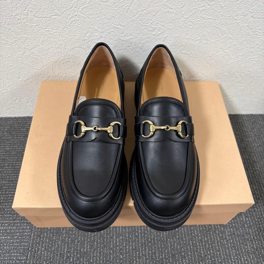 CORSO ROMA 9 4cmヒール トラックソールビットローファー 楽天市場】CORSO ROMA 9◇4cmヒール◇トラックソールビットローファー