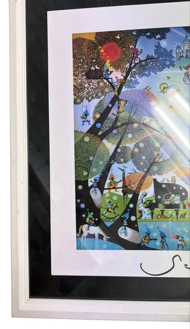 藤城清治「こびとの楽園」レフグラフ作品 本人サイン入り - メルカリ