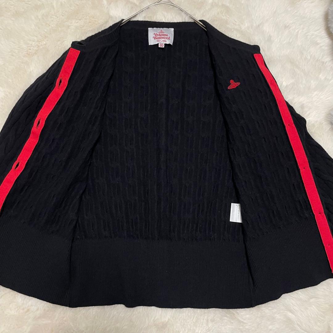 未使用級 ヴィヴィアンウエストウッド 表記40 ケーブルニットクルー