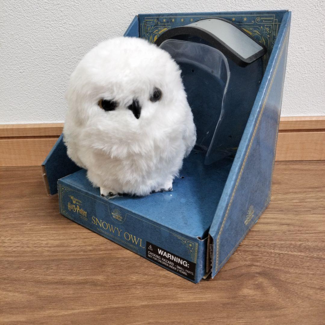 ユニバ　ハリーポッター　電動肩乗りヘドウィグ ハリーポッター 動く！肩乗りおしゃべりヘドウィグ シロフクロウ