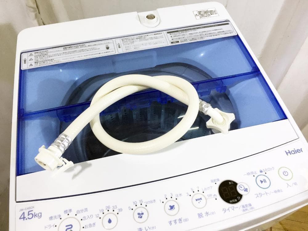 30日迄！送料無料★美品★Haier 4.5kg 洗濯機【JW-C45CK-W】