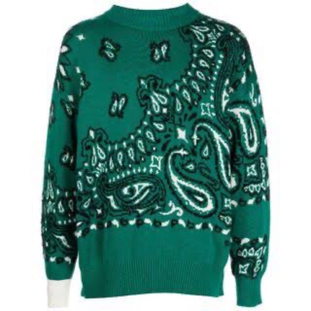キムタク着用 sacai ペイズリーニット - メルカリ