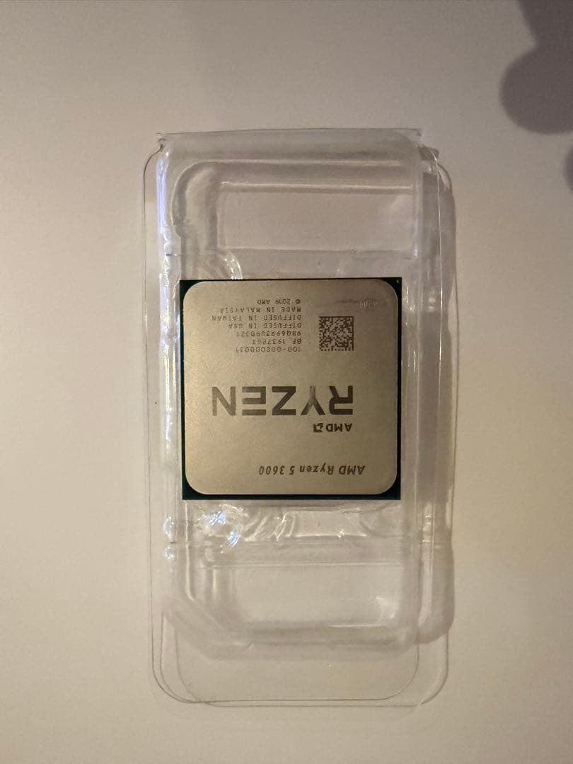 Ryzen 5 3600 (CPUのみ・動作確認済み) AMD Ryzen 5 3600 で高コスパPCを自作しました（個人的に初AMD