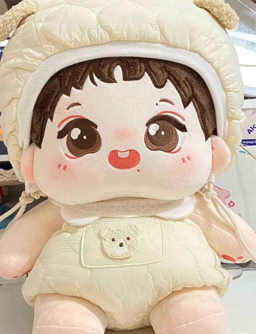 博君一肖ぬいぐるみ40cm ❣️預購❣️10/11 豹豹餅餅10cm娃40cm娃博君一肖王一博肖戰♡名字：坐