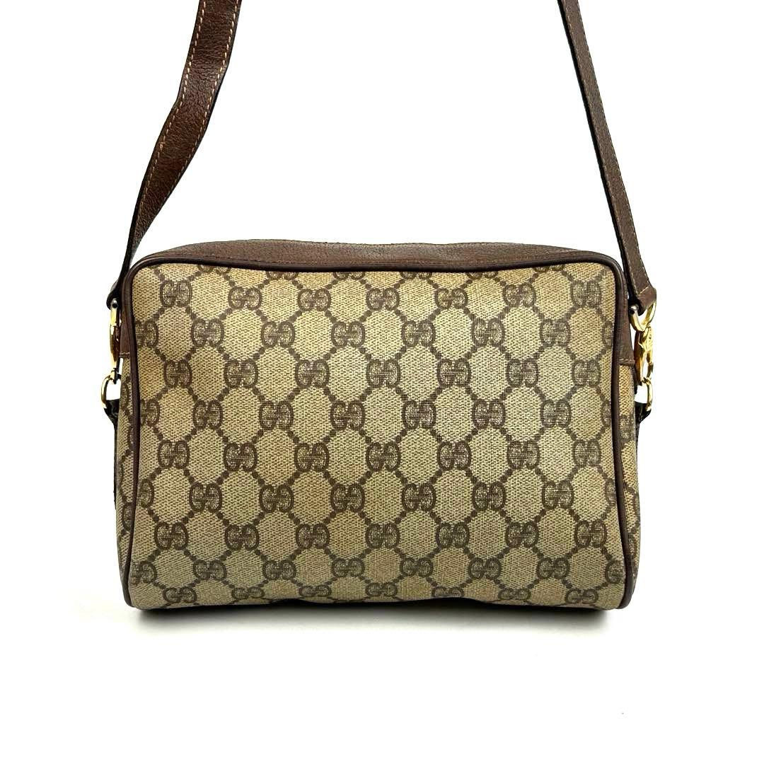 美品】グッチ ショルダーバッグ GGスプリーム シェリーライン PVC