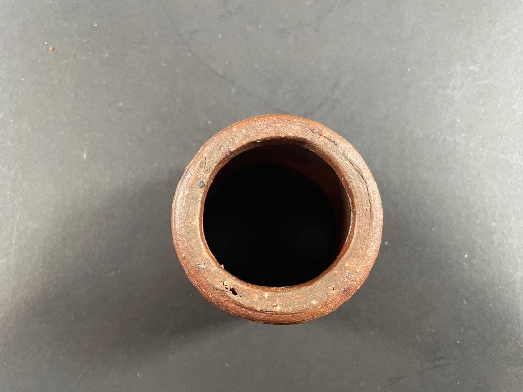 6 最終値下げ 原田陶月 備前 共箱 建水 茶器 茶道具