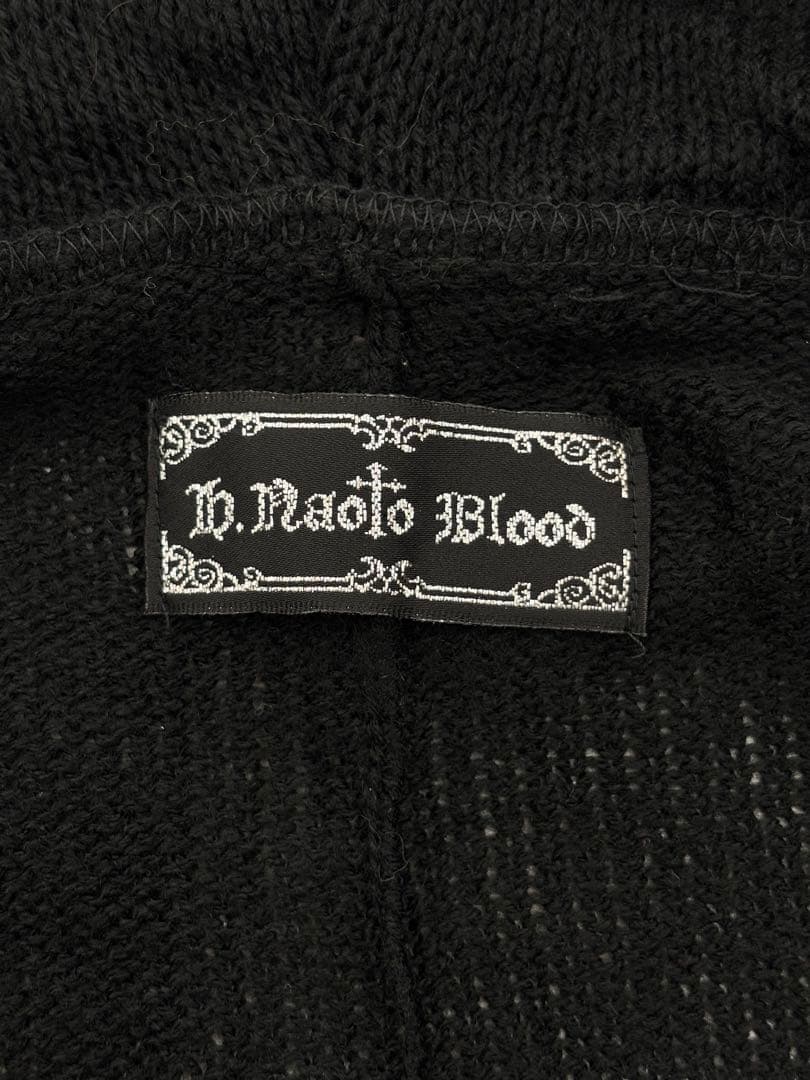 Y57】h.naoto blood ファー付き 変形カーディガン - メルカリ