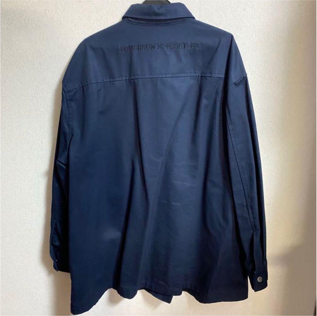 新品タグ付き！レア】TXT ポップアップ シャケット ネイビー Lサイズ