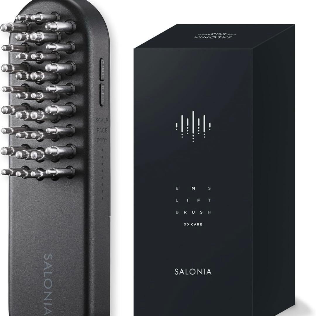 美品】サロニアEMSリフトブラシ 3Dケア 電気ブラシ 美顔器 - メルカリ