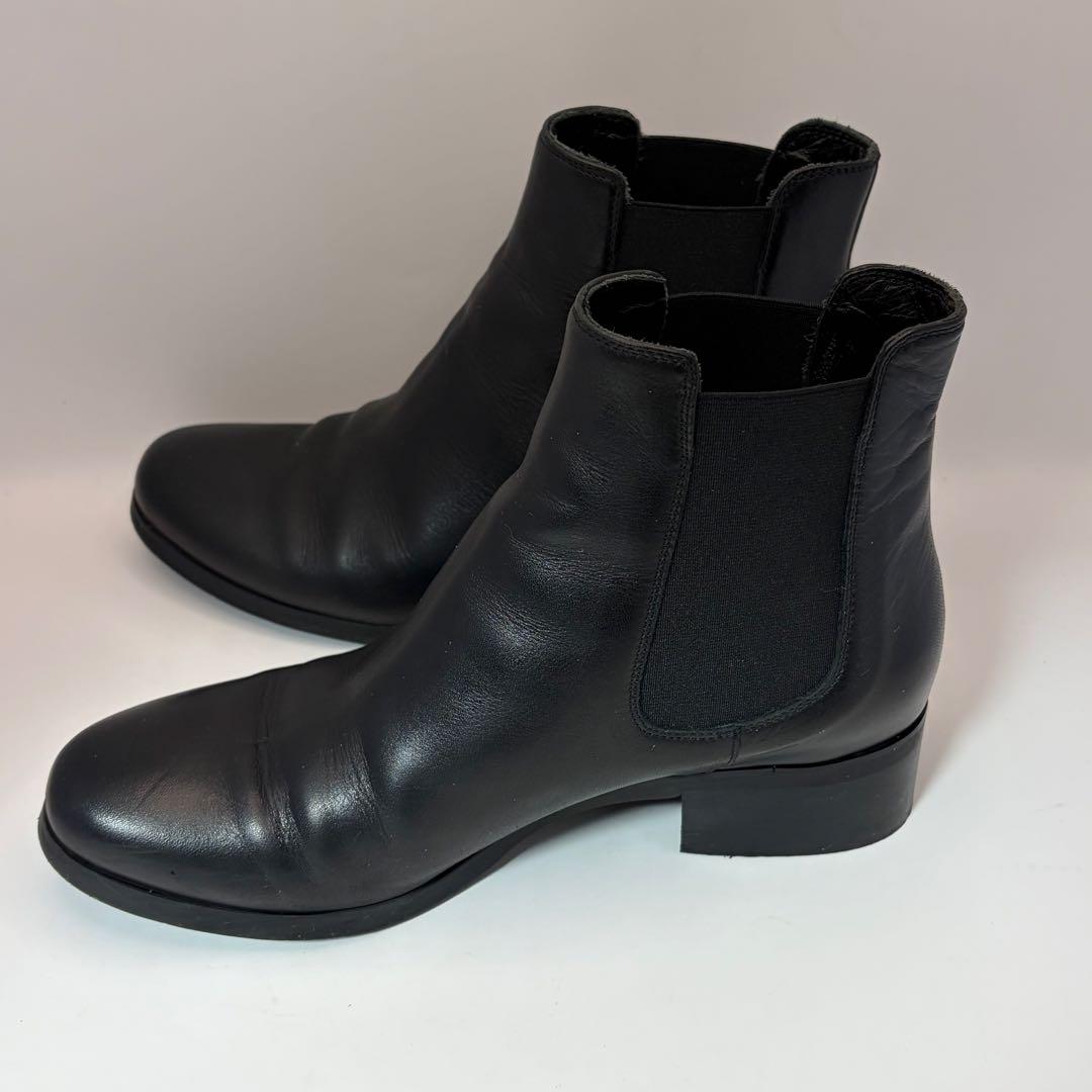 えいふりファビオルスコーニ サイドゴアブーツ 黒 37 23.5cm