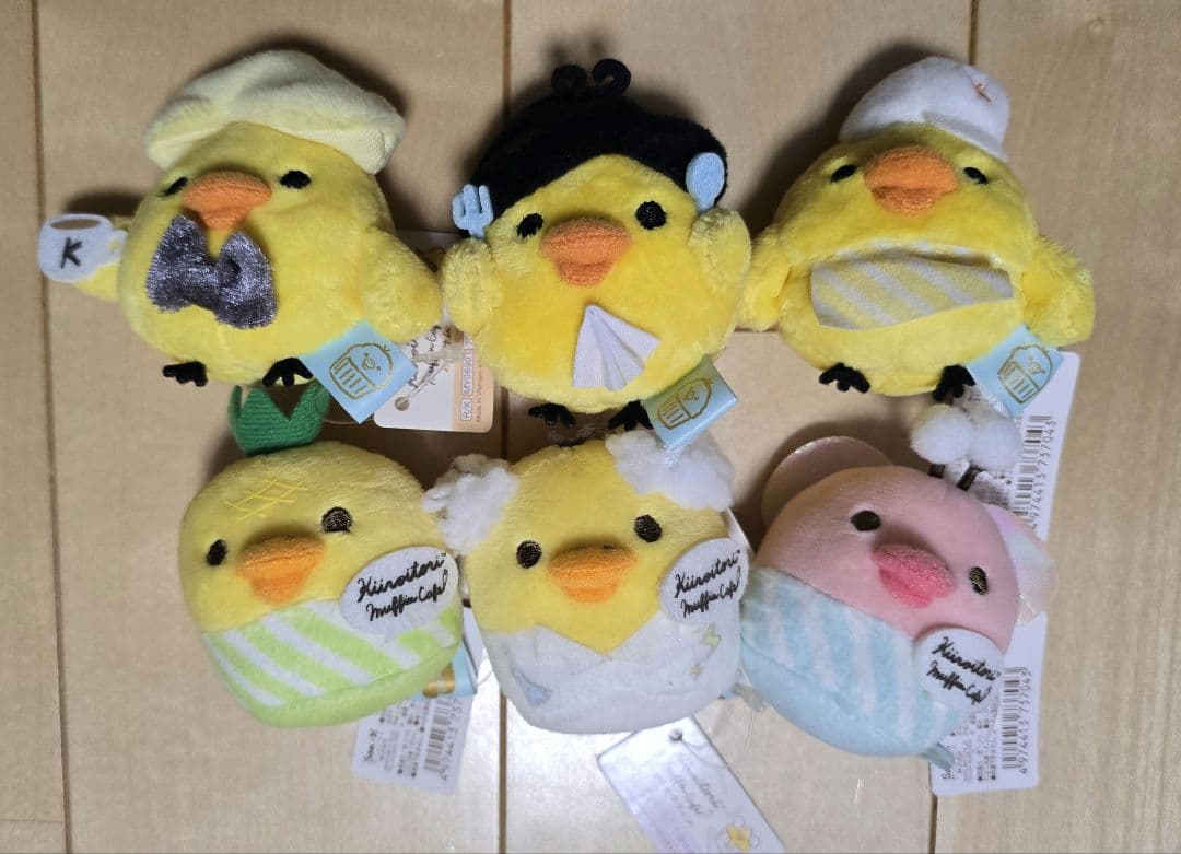 キイロイトリ マフィンカフェ てのりぬいぐるみ 全種セット リラックマ