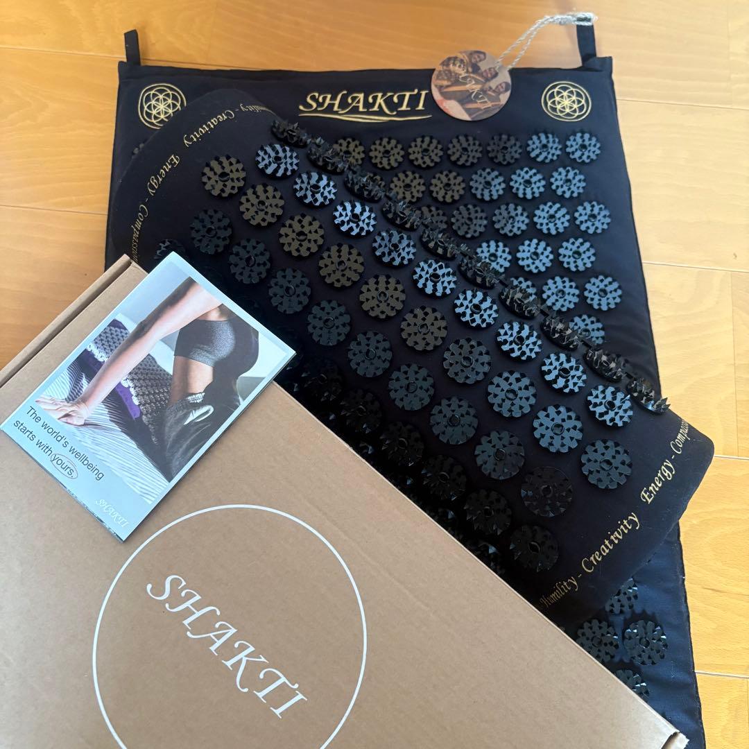 シャクティ シャクティマット 正規品 黒 マット 枕 セット - メルカリ