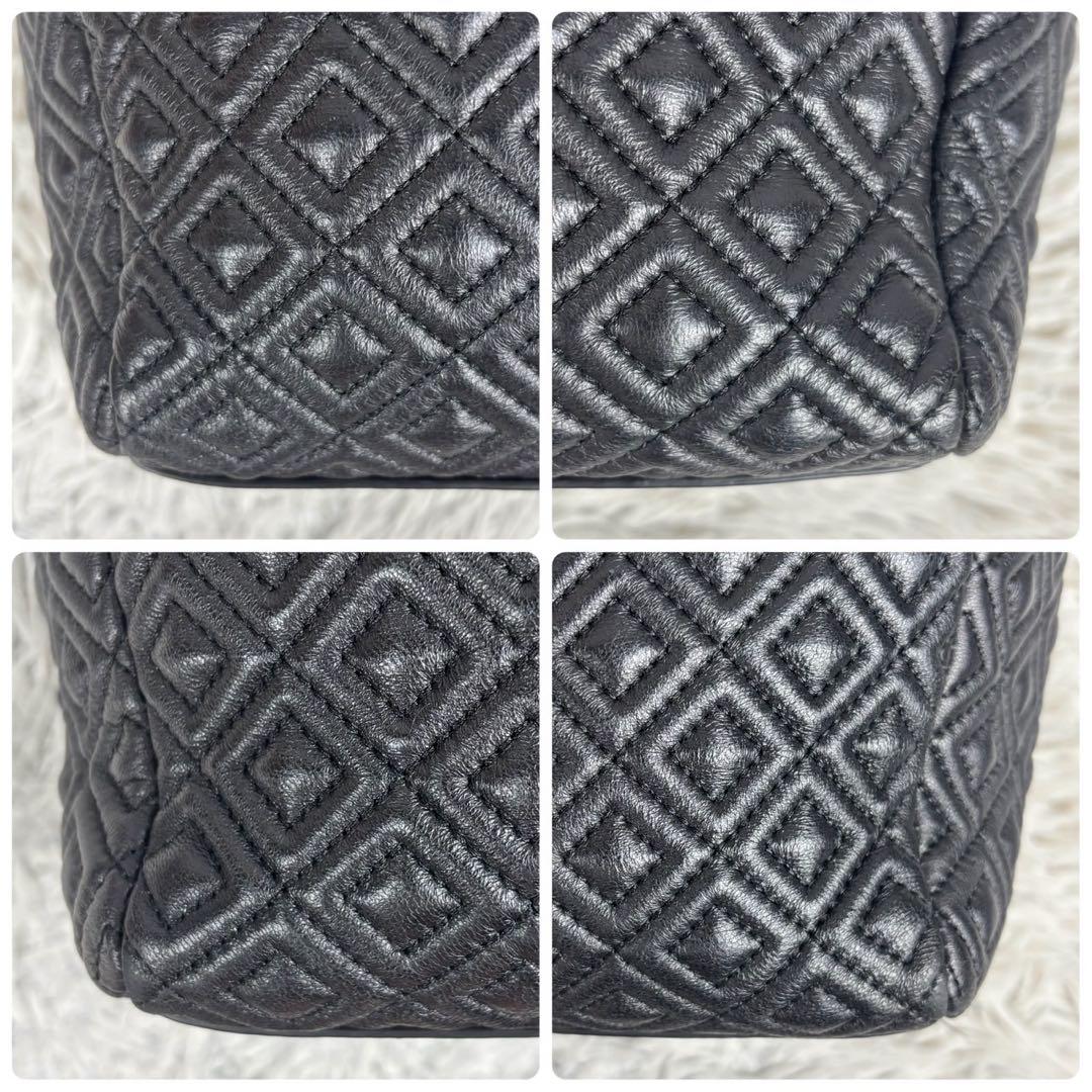 極美品 トリーバーチ レザー 2way 巾着 斜め掛け フレミング 黒