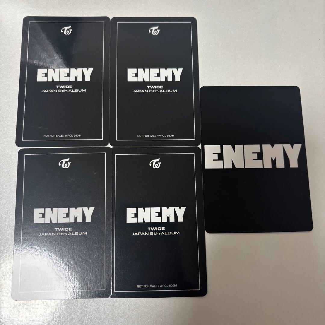 TWICE ENEMY チェヨン ソロ盤 トレカ4枚セット 会場予約特典トレカ付