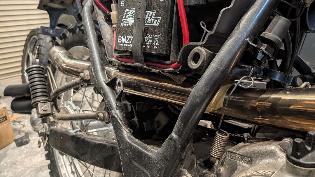 ワンオフ Φ45 フルエキ マフラー tw200 tw225 セロー225 - メルカリ