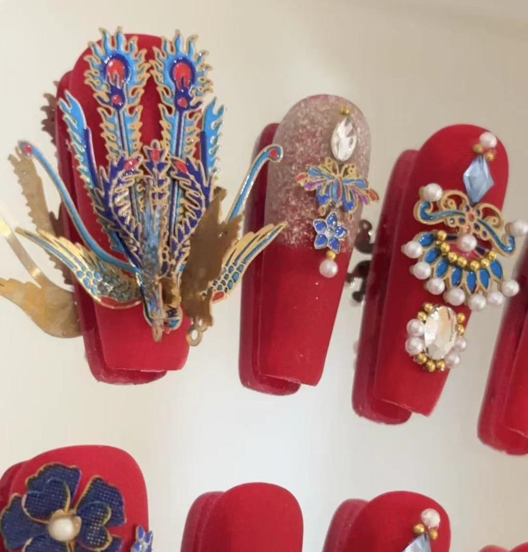 S-Size 現品 Yuri_0031 マット｜ドラゴンデコ｜フラワー｜豪華