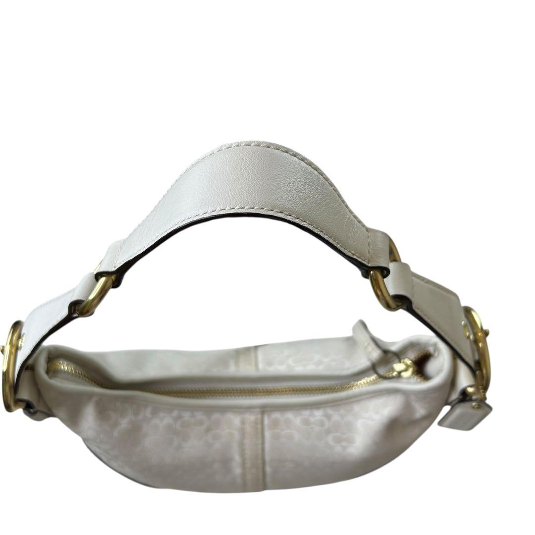 ✨極美品✨ COACH ホーボー 三日月 ゴールド金具 シグネチャー レザー