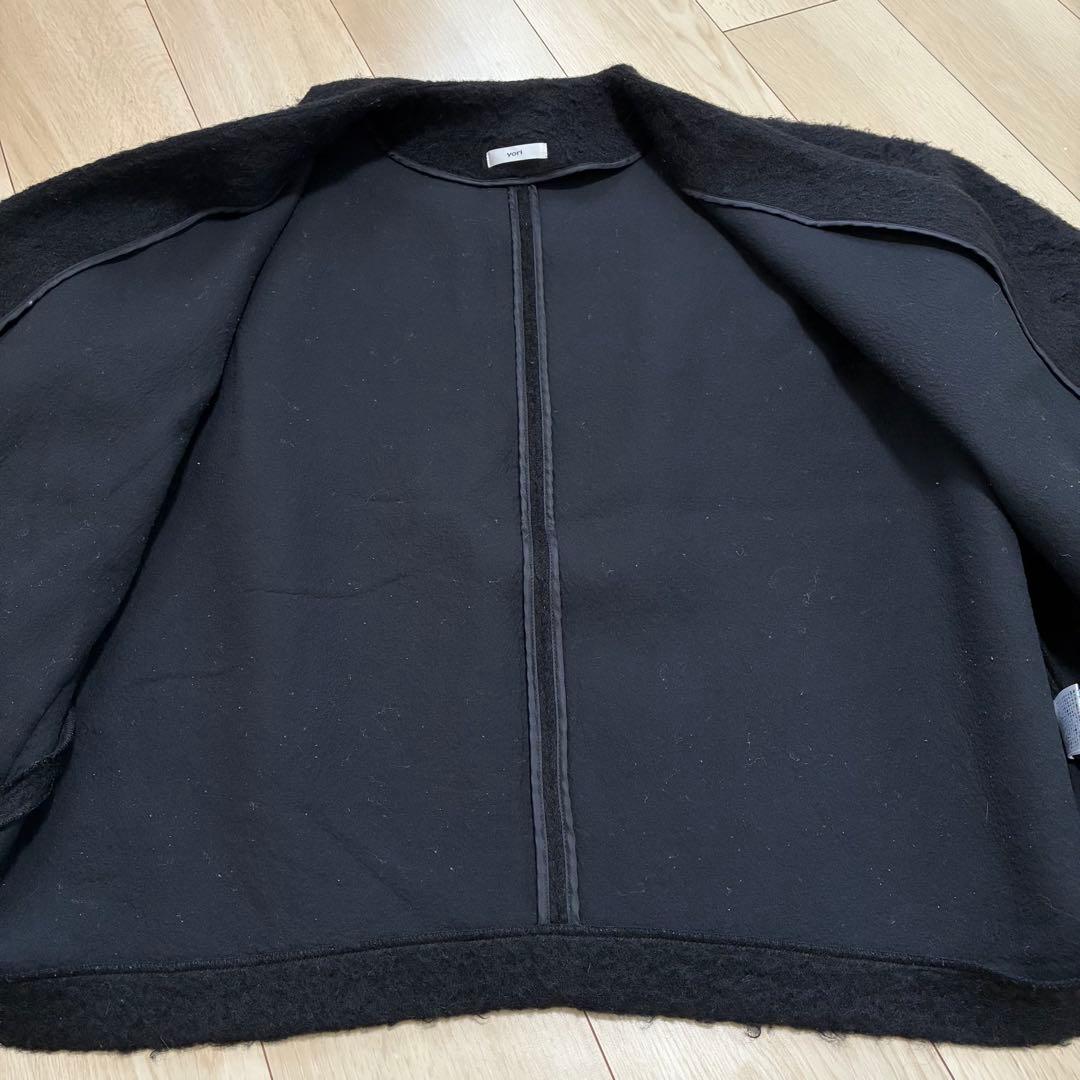 大人気商品】yoriウール モヘア シャ ギージャケット カーディガン F