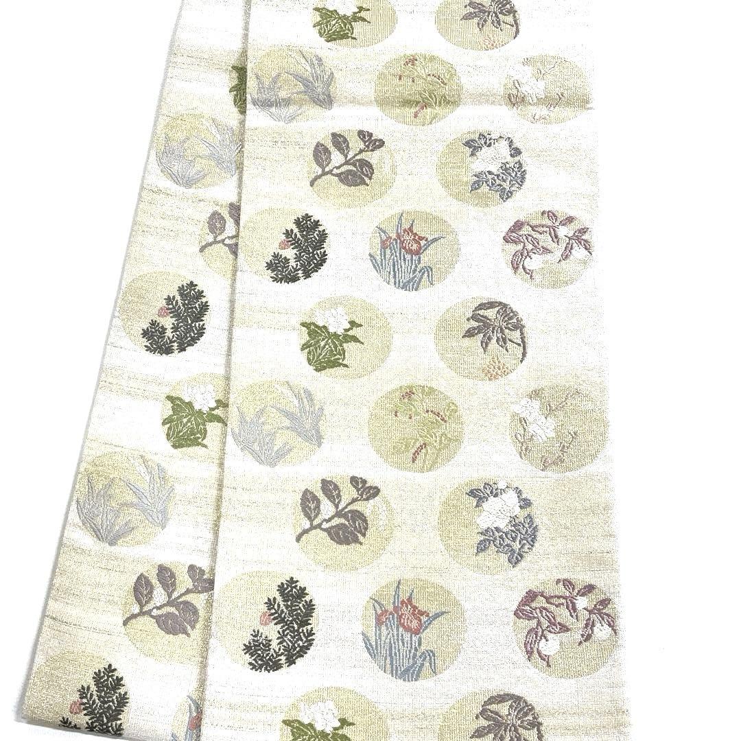 帯6563 ○高級 正絹 片面全通 リバーシブル 袋帯 - メルカリ