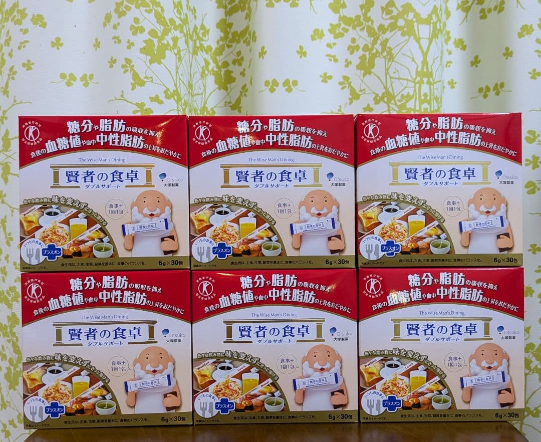 大塚製薬 賢者の食卓 ダブルサポート 30包 6箱 特定保健用食品 Amazon.co.jp: 大塚製薬 賢者の食卓 ダブルサポート 粉末 6g×30包