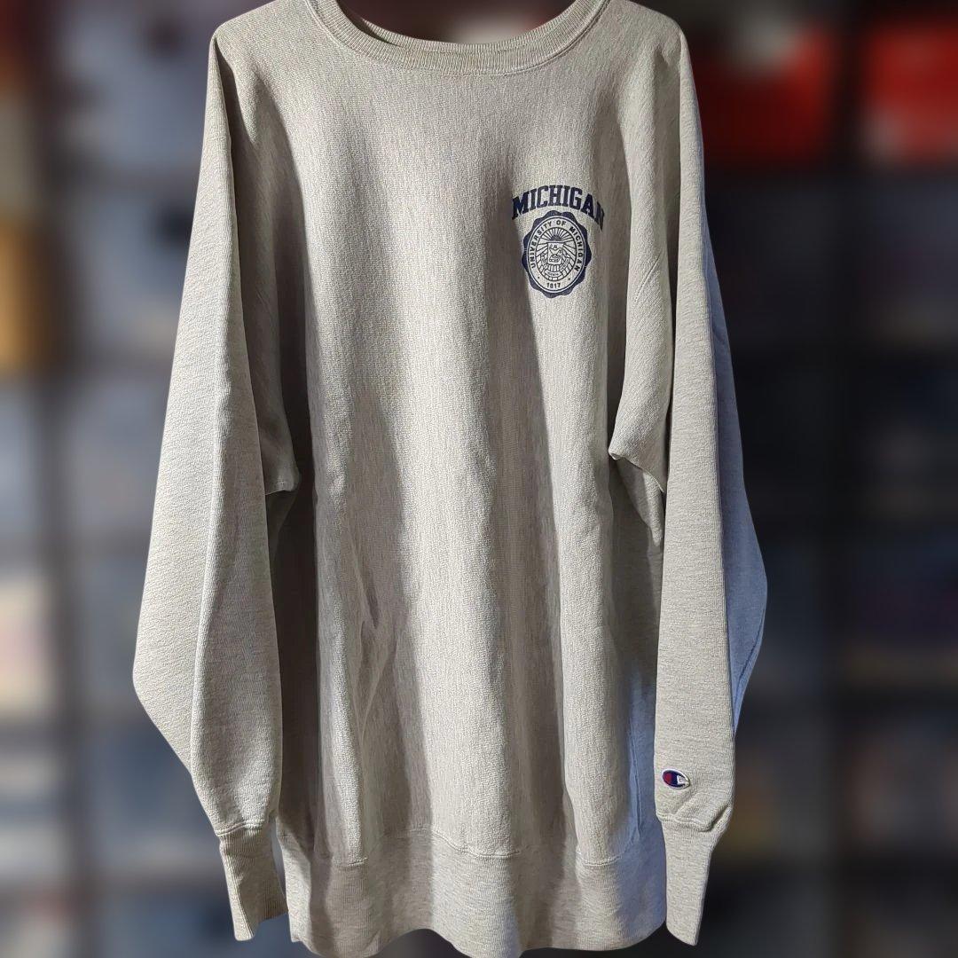 チャンピオン リバースウィーブ ミシガン 両面 スウェット 90s USA製 90's Champion REVERSE WEAVE Hoodie “MICHIGAN” USA製 SIZE L 90年代