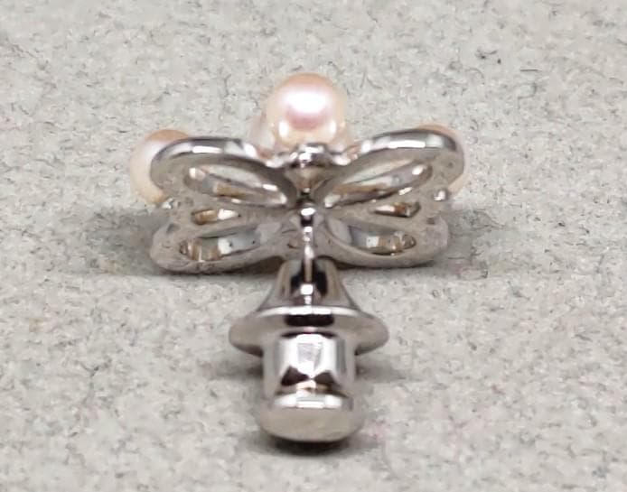 MIKIMOTO ミキモト パール真珠 SILVER ピンバッジ 40450 - メルカリ