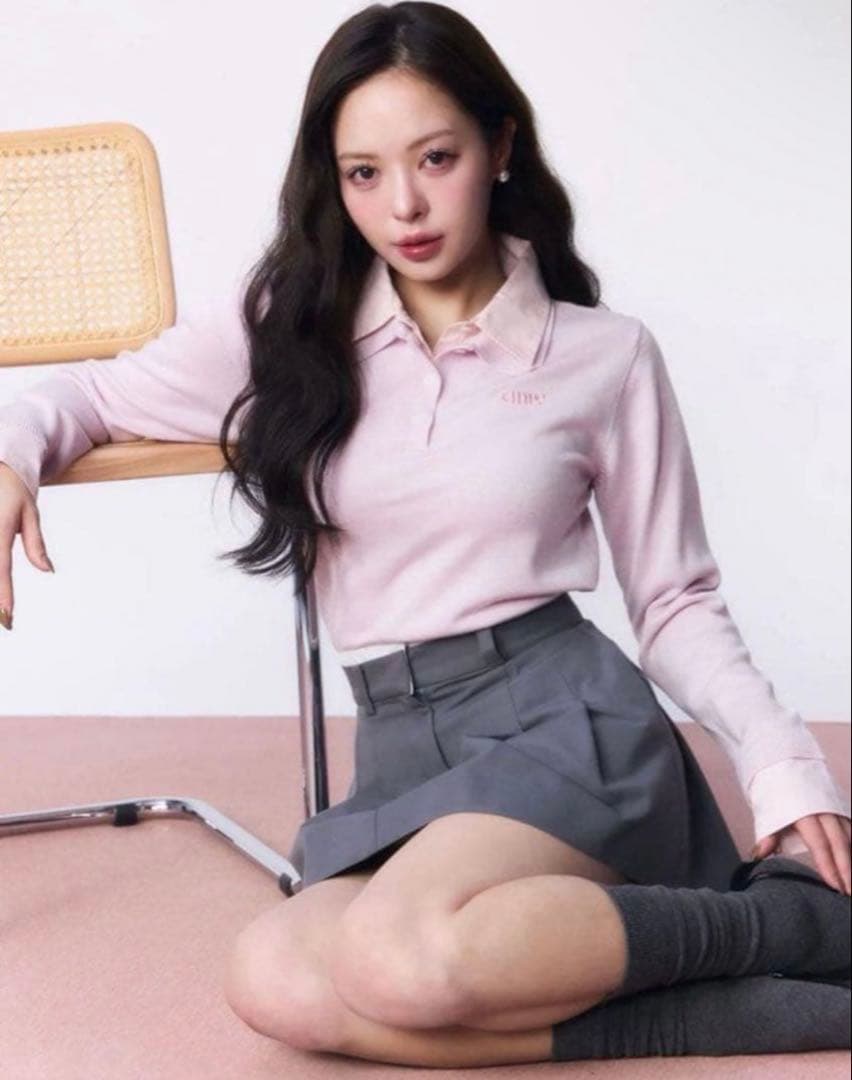 eimy istoire ダブルカラーデザインニット ピンク EIMY ISTOIRE｜ダブルカラーデザインニット | Rakuten Fashion(楽天