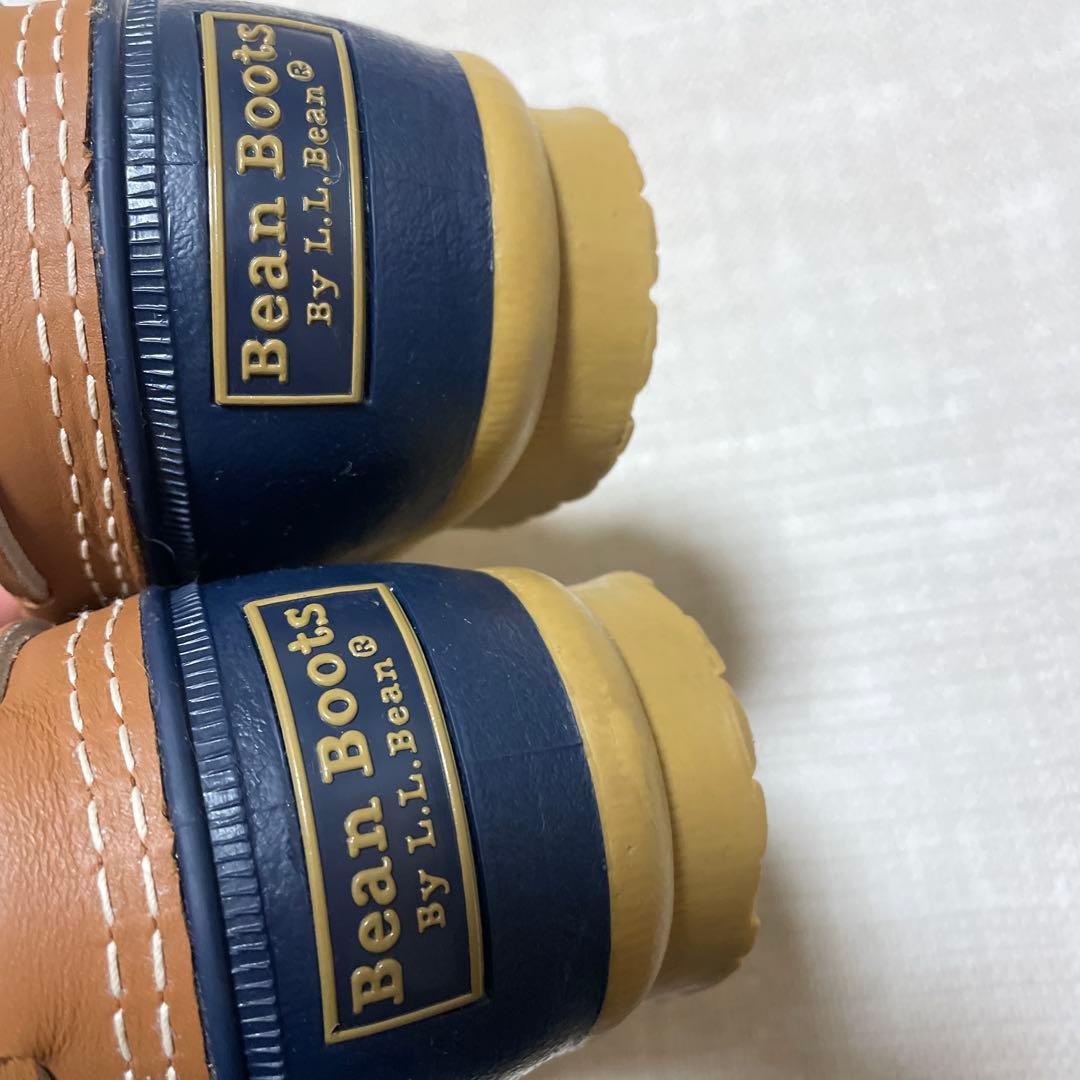 [極美品]L.L.BEAN BEAN BOOTS ビーンブーツ モック 紺茶色