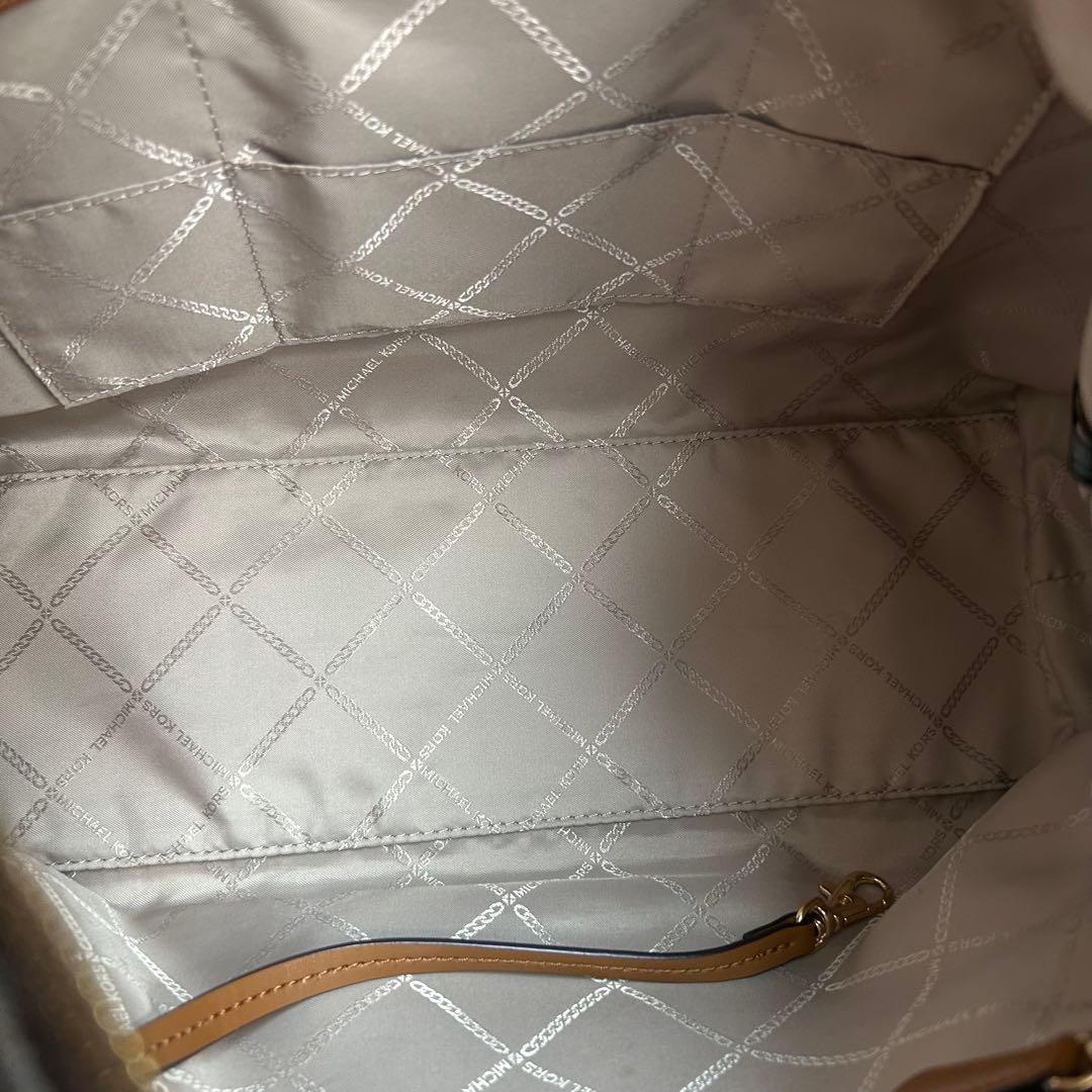 未使用級 マイケルコース ショルダーバッグ 2way pvc MK柄 ロゴ A4