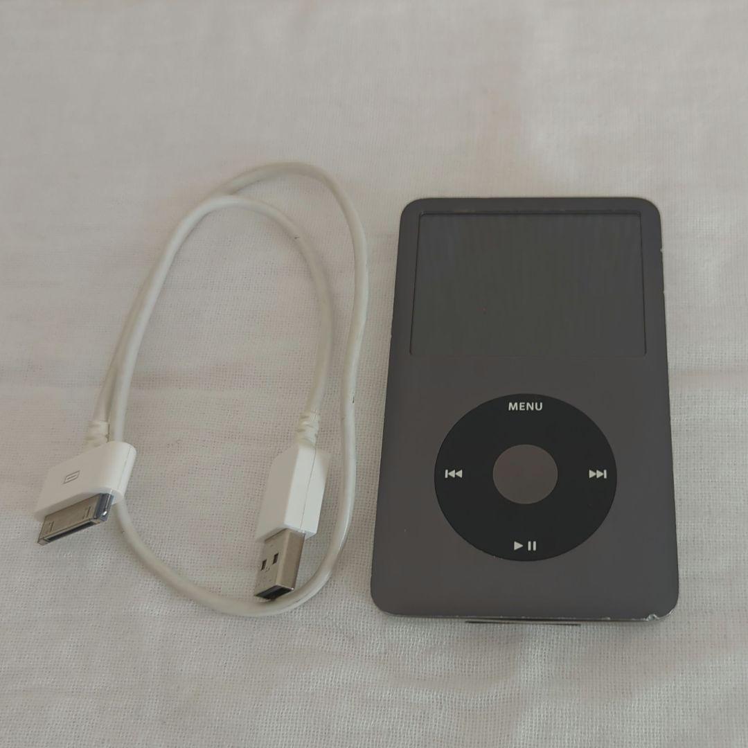 ジャンク品】iPod classic 160GB ブラックUSBケーブル付き