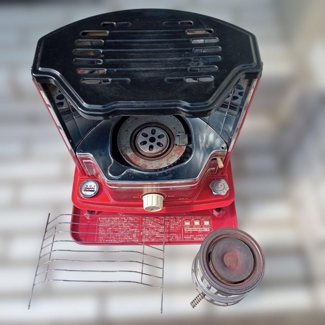 コロナ石油ストーブSR―1後期型 昭和レトロタンク一体型 電子点火OK