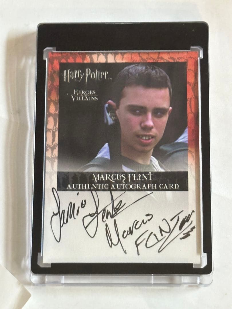 ハリー・ポッター マーカス・フリント サインカード - メルカリ