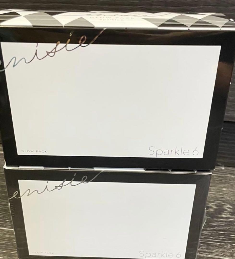 2箱「正規品」新品エニシーグローパック スパークル ブラック1箱6回分✖︎2 数量限定‼️人気のエニシーグローパックから黒♥ スパークル6登場