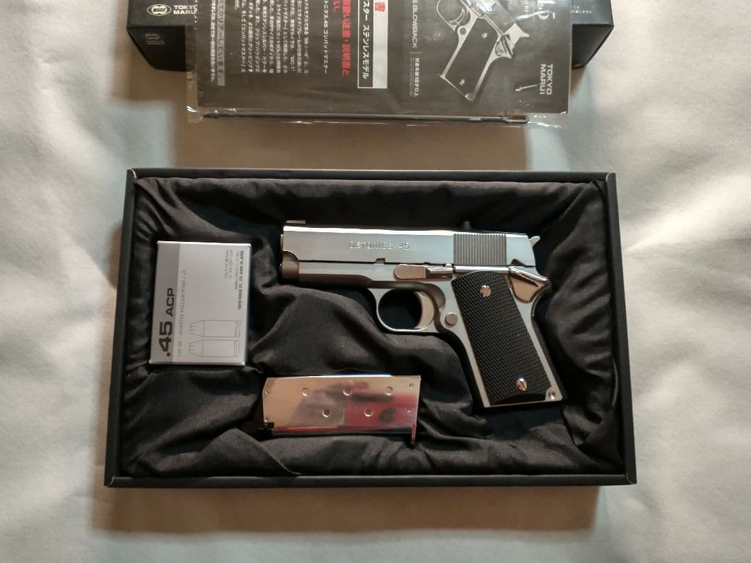 カ*イ様 東京マルイDETONTICS 4.5 COMBAT MASTER デトニクス.45 コンバットマスター ステンレスモデル - ガスブロー