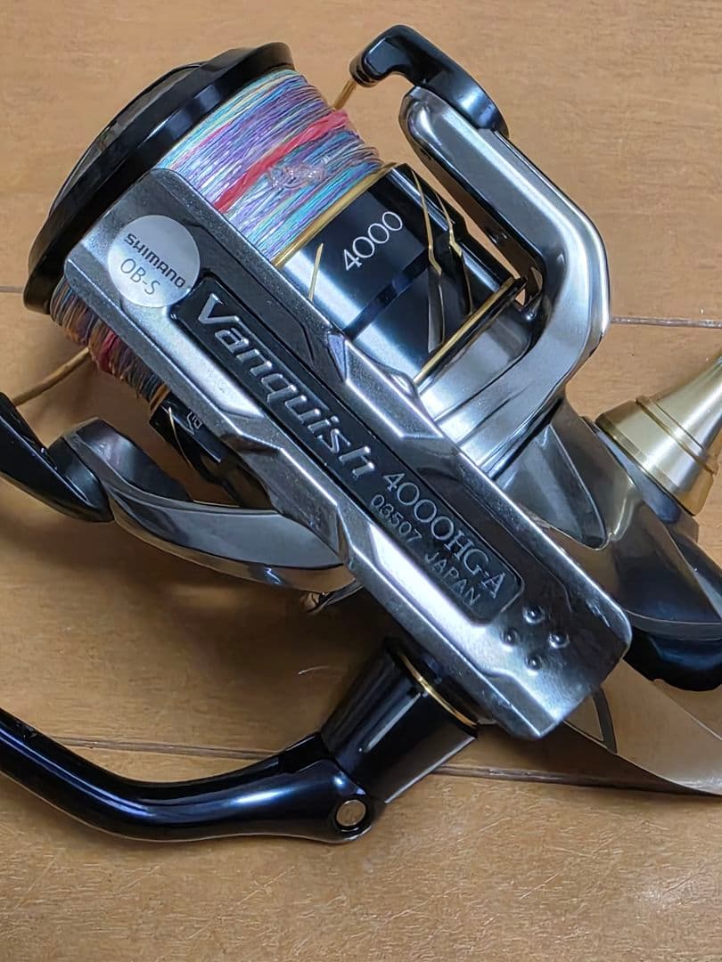 シマノ 16ヴァンキッシュ4000HG 夢屋アルミラウンド型ノブ リール