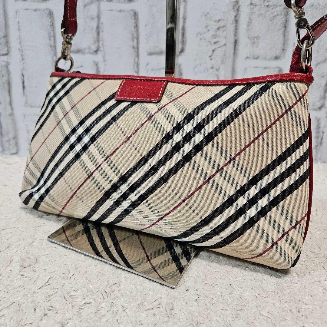 バーバリーブルーレーベル ハンドバッグ ノバチェック ワンハンドル