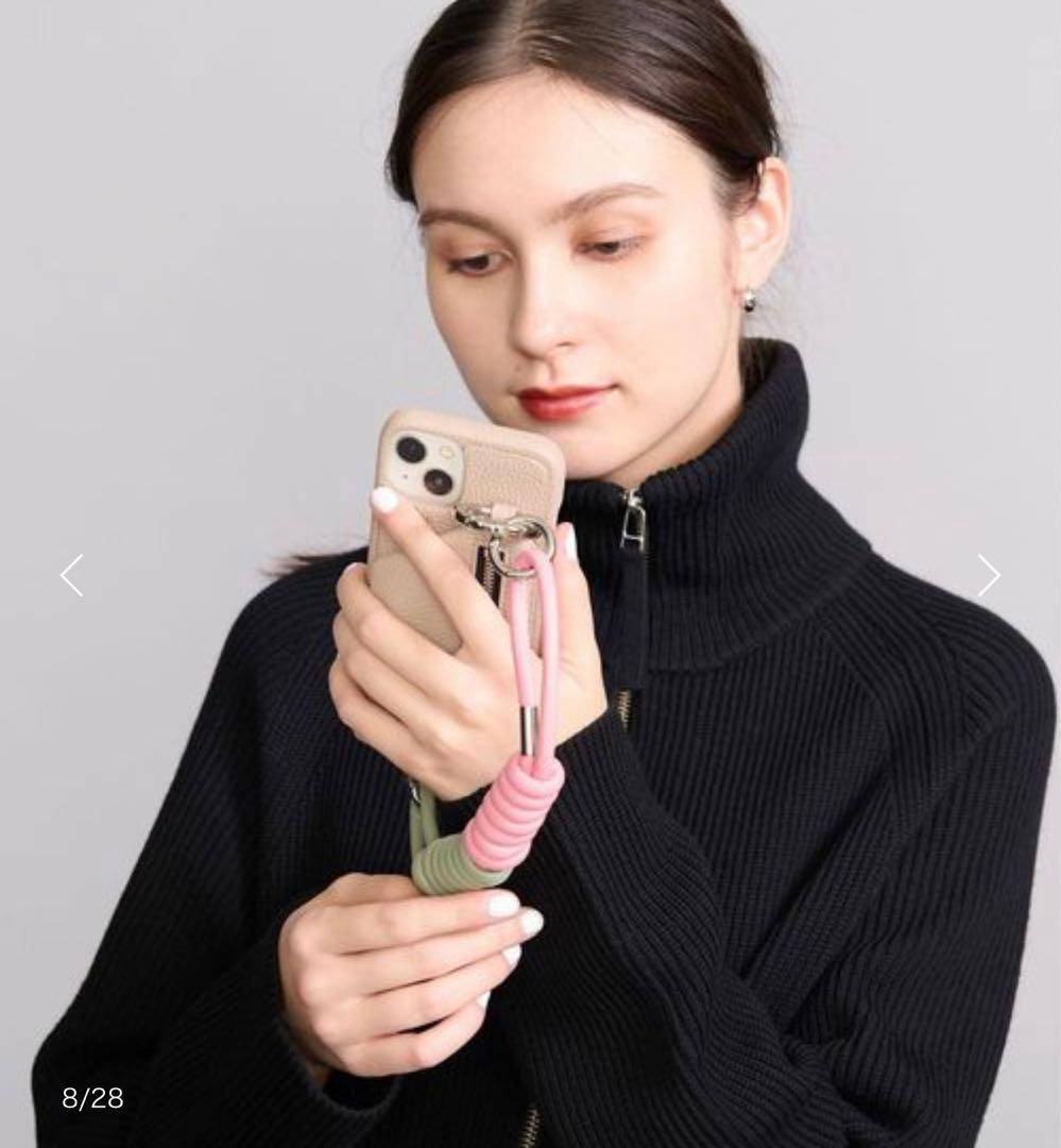 ajew Coil strap コイルストラップ uguisu×pink - メルカリ