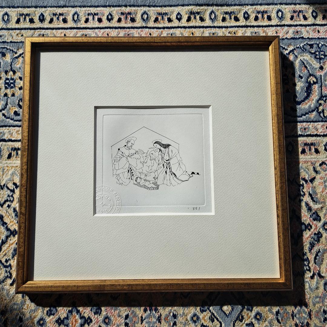藤田嗣治 「キリスト生誕」 銅版画 シャーマンコレクション - メルカリ