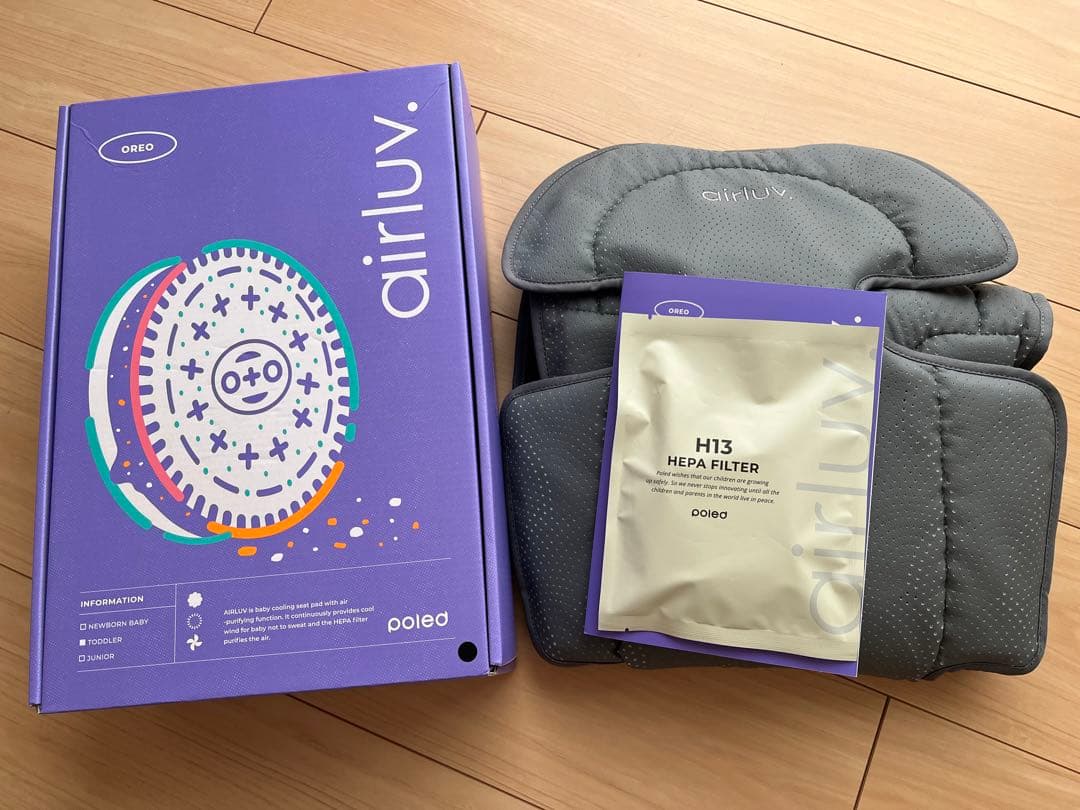 【新品・翌日発送】エアラブ4 クッキー＆クリーム エアラブ4 オレオ クッキー&クリーム 送風機付きクールシート AIRLUV4