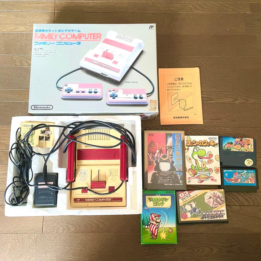 ファミコンソフト6本付【箱付】美品 Nintendoファミリーコンピュータ