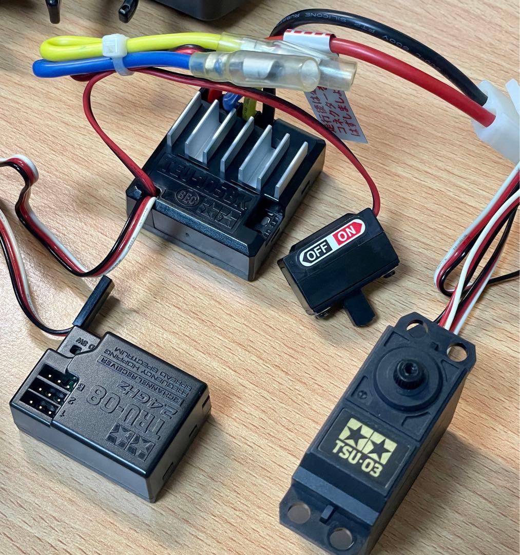 タミヤ ファインスペック2.4Gプロポ 受信機 ESC サーボ セット 状態