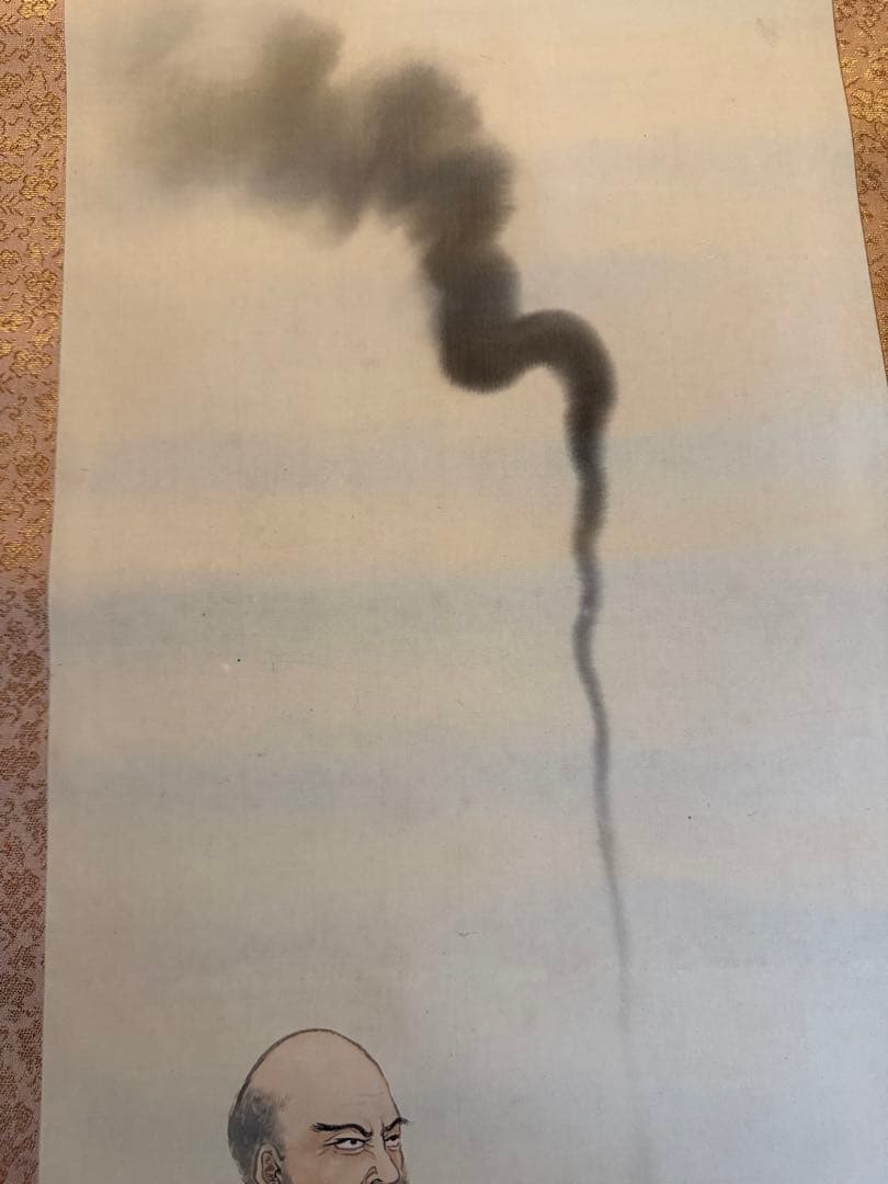 掛軸 香をきく達磨　浦田廣香（うらた ひろか）