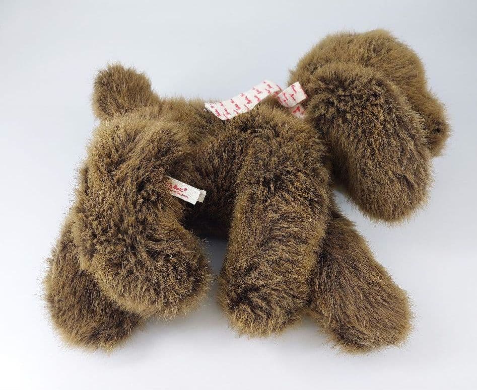 廃盤品 ケテクルーゼ ぬいぐるみ クタクタ犬 ドイツ製 ブラウン 横向き