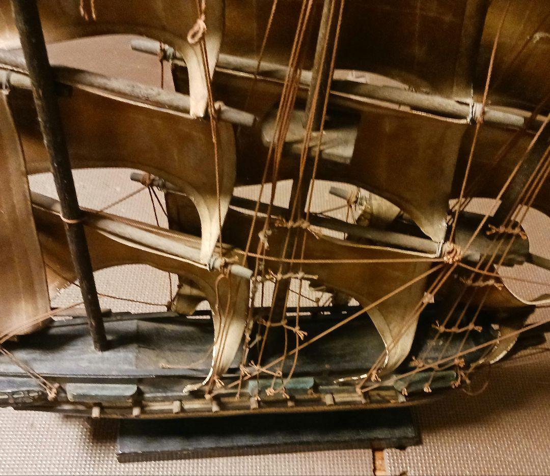 アメリカ軍艦の 船 置物 レトロ傷汚れあり - メルカリ