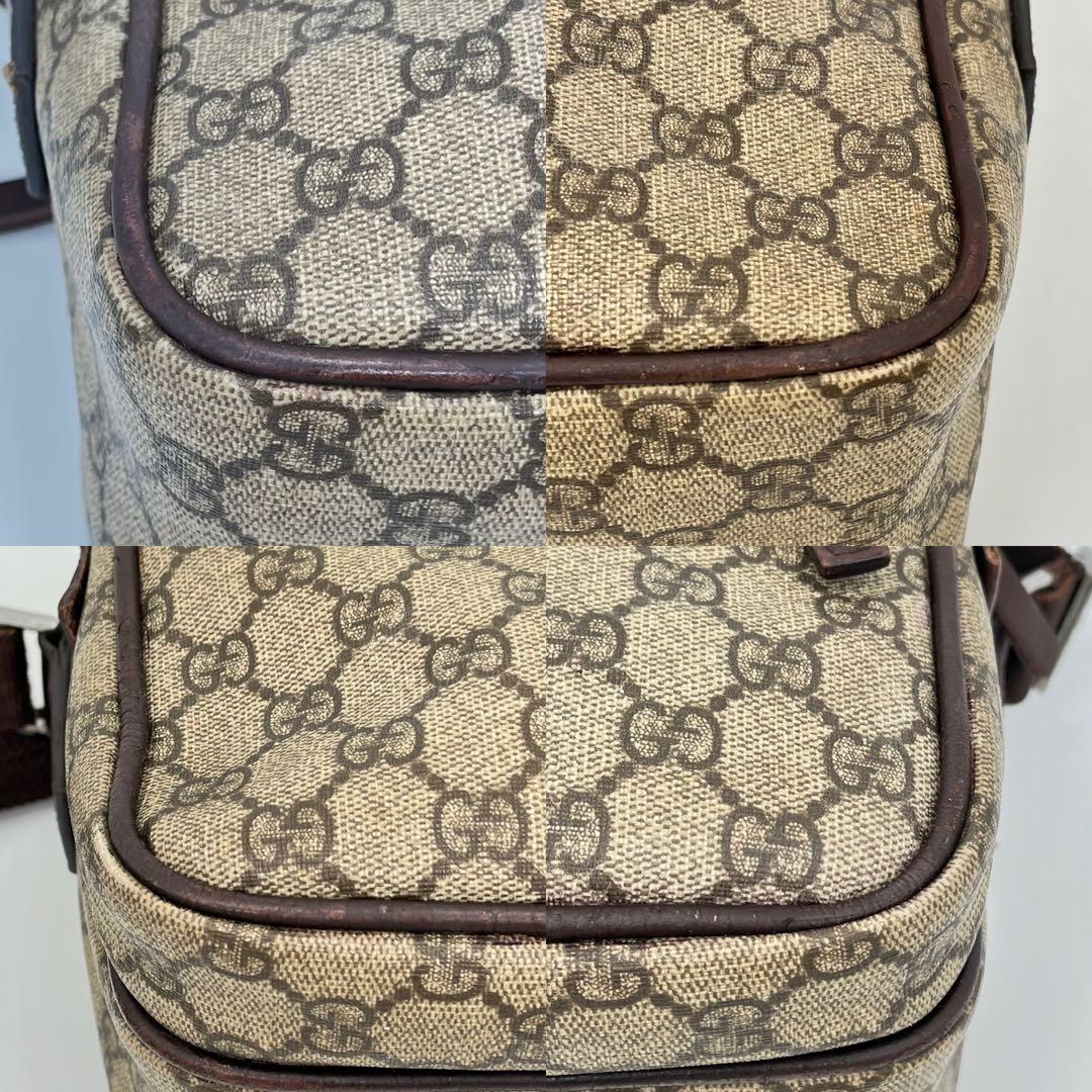 GUCCI ショルダーバッグ カメラバッグ GGスプリーム ロゴ型押